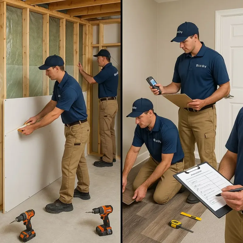 Repairs and Reconstruction process in Niagara, WI